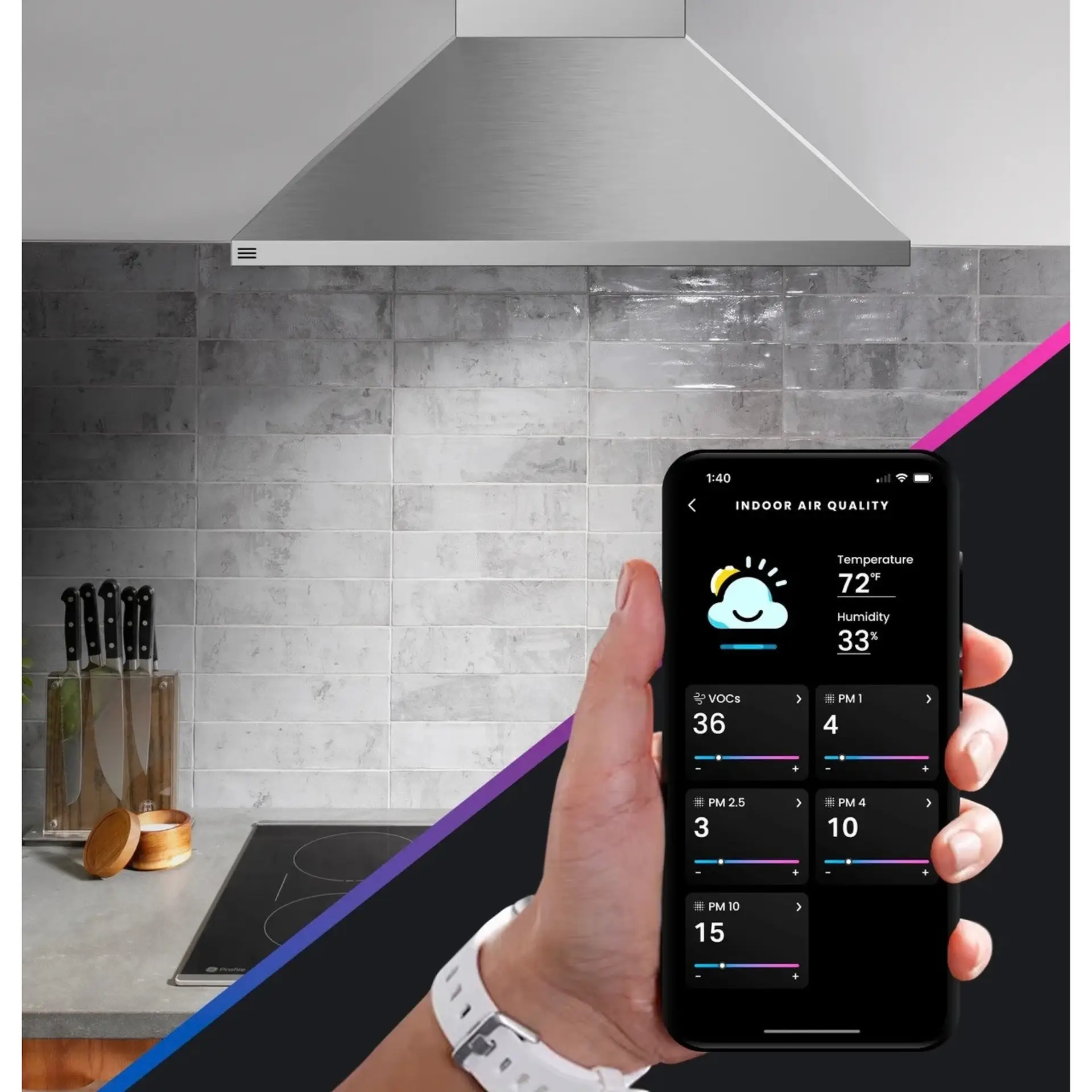 GE Profile 36" Wall-Mount Vent Hood with Clean Air Sensors - Image 13