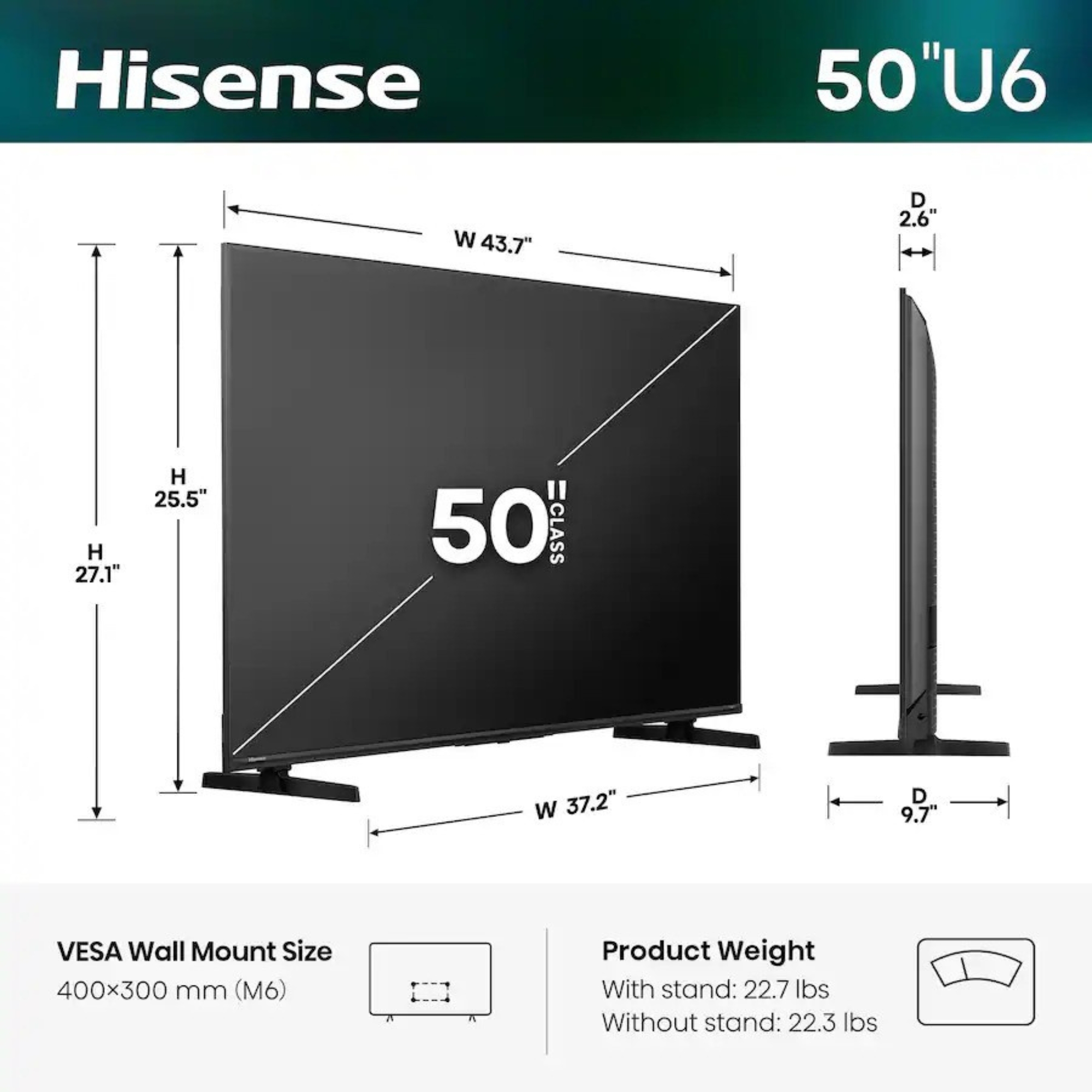 Hisense U6 Series ULED MiniLED 4K Fire TV - Image 2