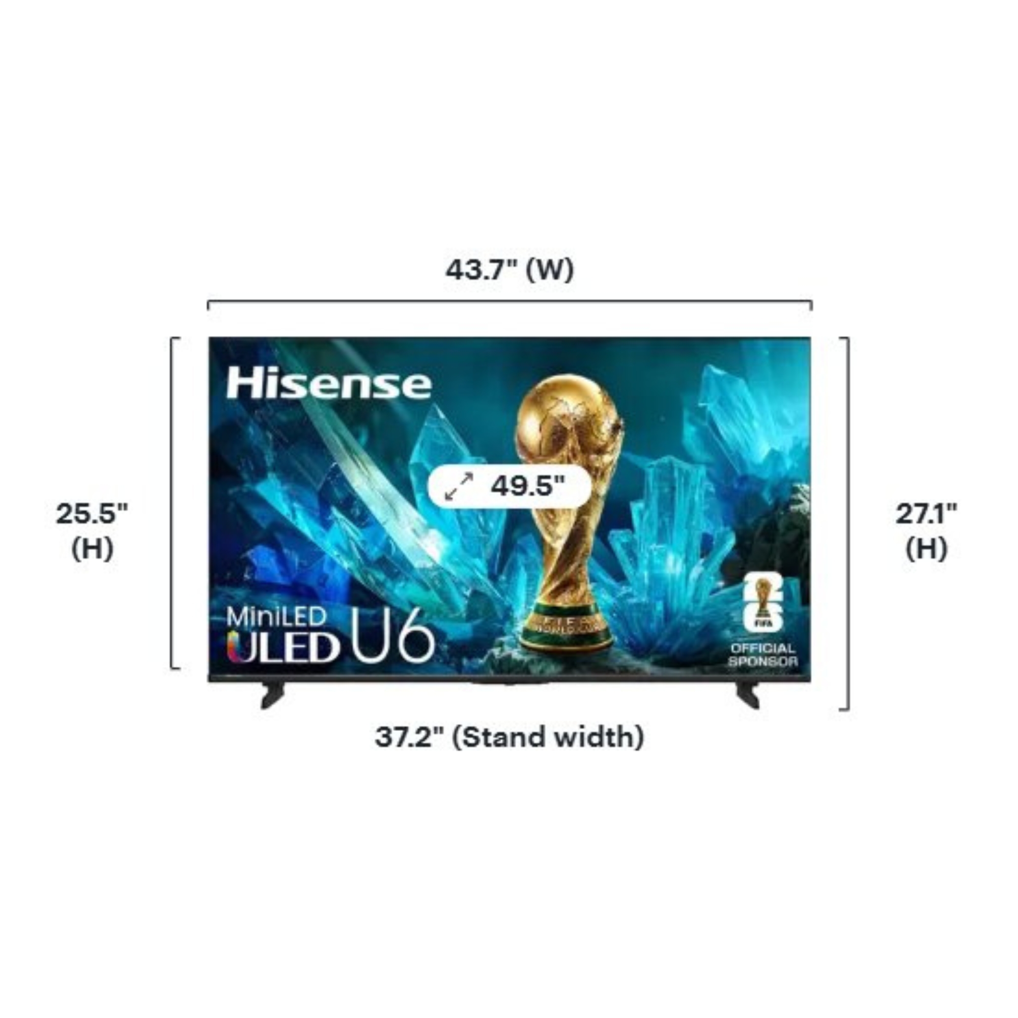 Hisense U6 Series ULED MiniLED 4K Fire TV - Image 3