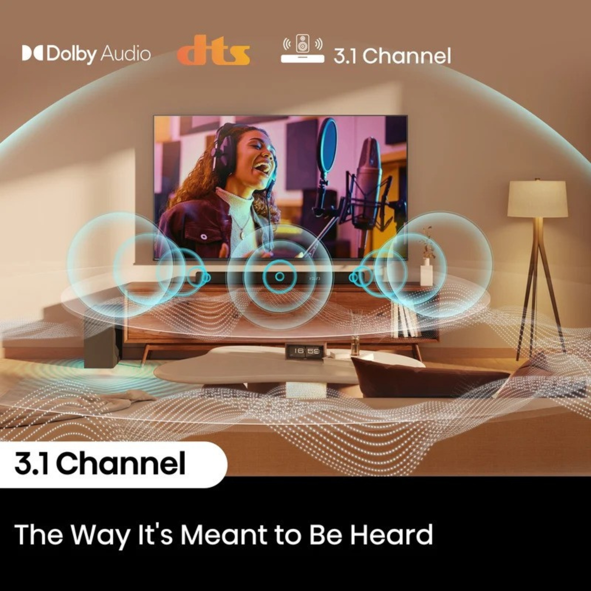 Hisense AX3100Q 3.1Ch, Dolby Atmos / DTS:X Soundbar with Wireless Subwoofer - Image 4