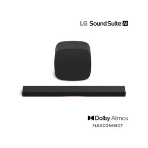 LG Cinema Suite 7 with H7 Soundbar and W7 Subwoofer, Dolby Atmos FlexConnect