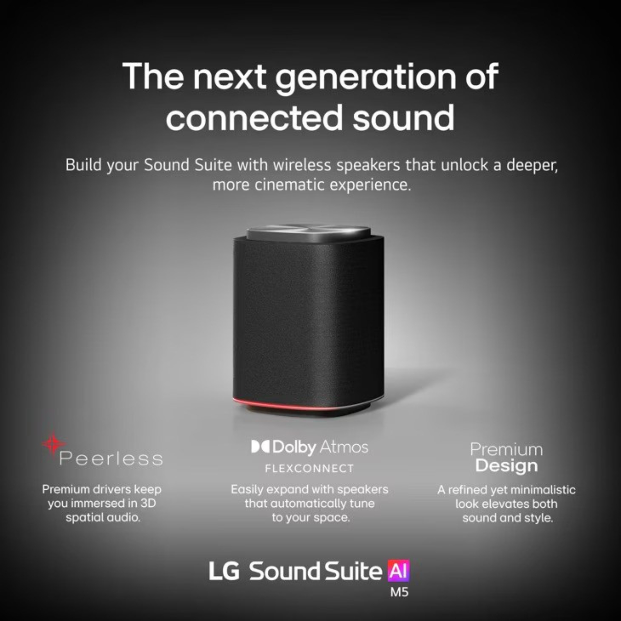 LG Immersive Quad Suite 5 with H7 Soundbar and four M5 Speakers, Dolby Atmos FlexConnect - Image 6