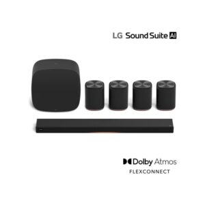 LG Immersive Quad Suite 7 Pro with H7 Soundbar, four M7 Speakers and W7 Subwoofer, Dolby Atmos FlexConnect