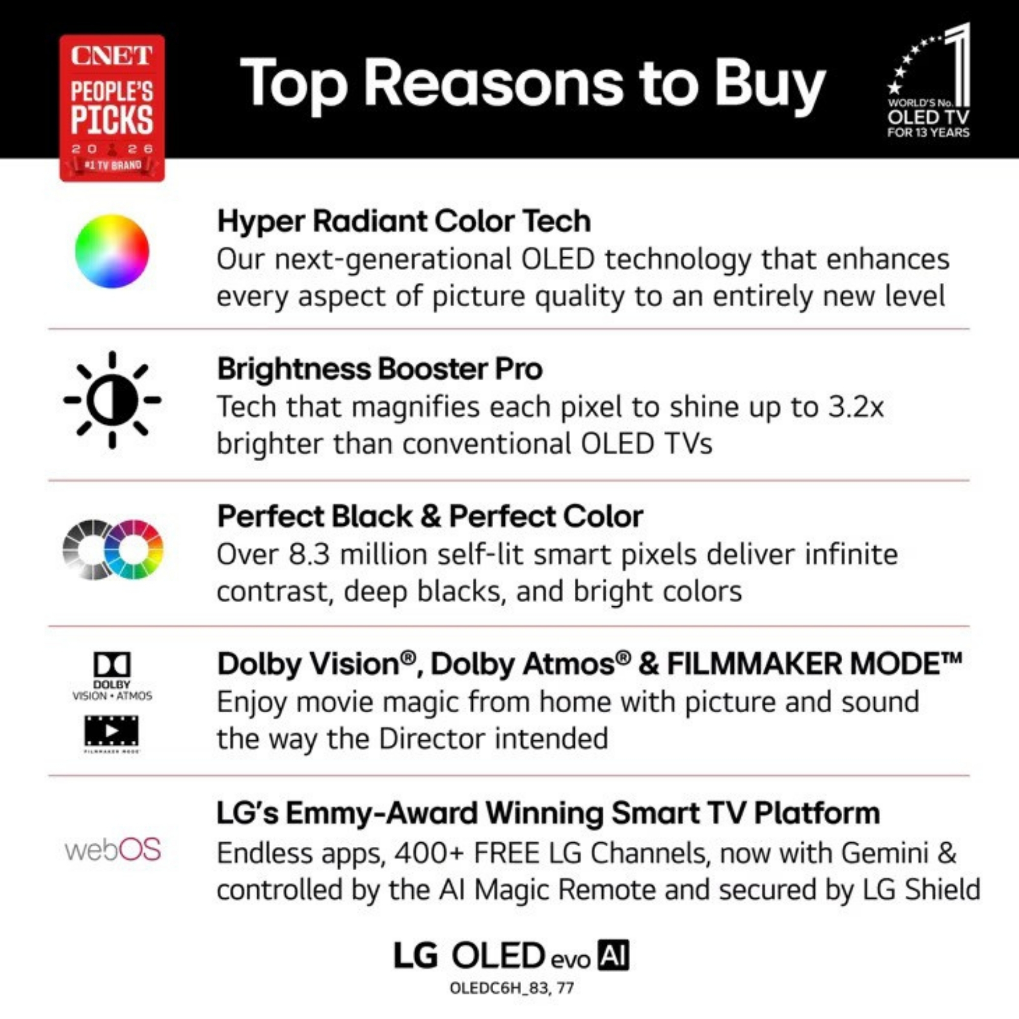LG OLED evo Class AI C6H 4K Smart TV 2026 - Image 5