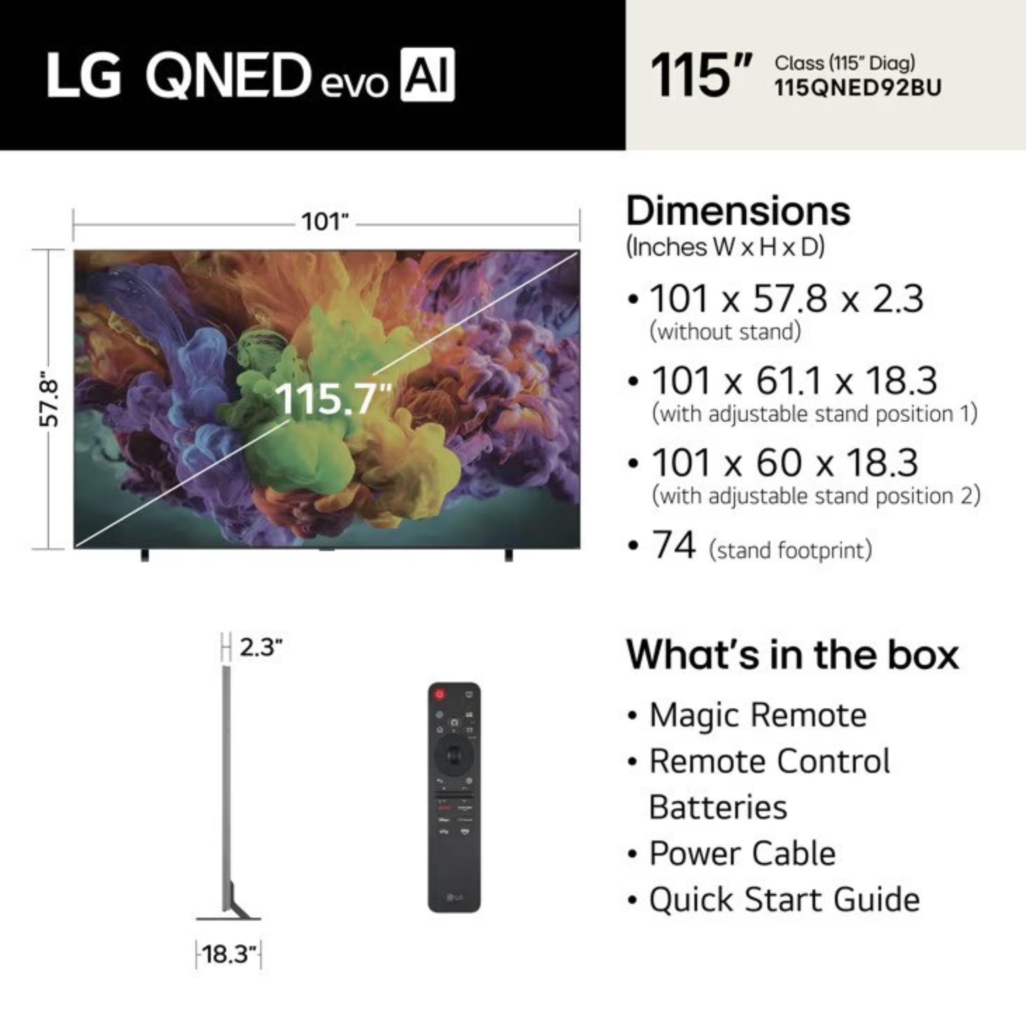 LG QNED evo AI QNED92B Mini LED 4K Smart TV 2026 - Image 4
