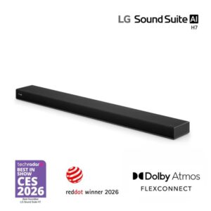 LG Sound Suite H7 | Wireless Soundbar 9.1.6 Spatial Audio | Dolby Atmos FlexConnect Soundbar for TV