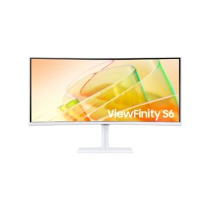Samsung 34 Inch ViewFinity S6 S65TC UWQHD | 100Hz | Thunderbolt 4 | High Resolution | Monitor