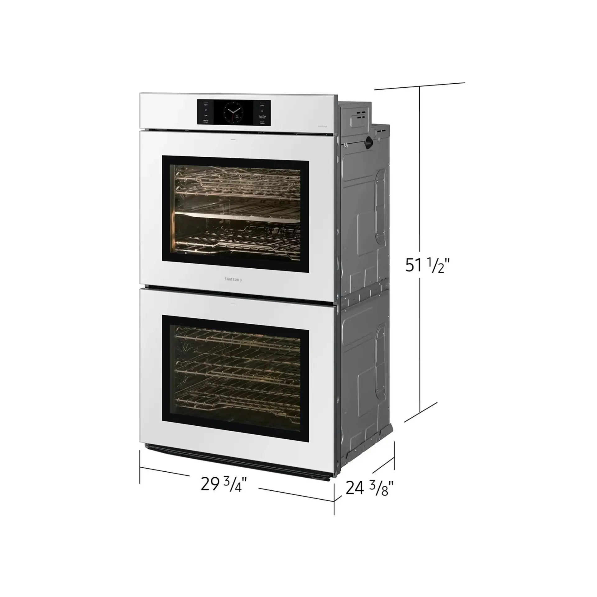 Samsung Bespoke AI Double Wall Oven AI Home 7" Display | AI Pro Cooking™ | 5.1 cu.ft./5.1 cu.ft. - Image 2