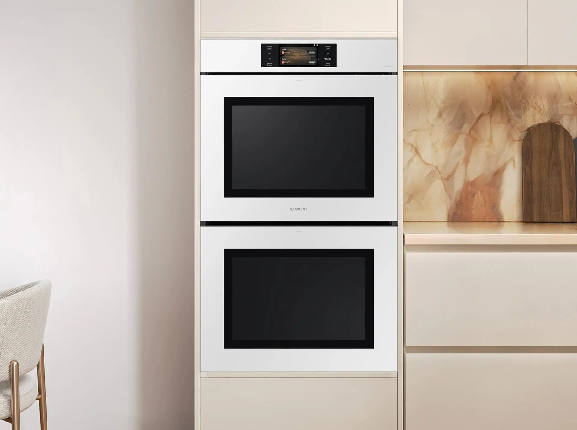 Samsung Bespoke AI Double Wall Oven AI Home 7" Display | AI Pro Cooking™ | 5.1 cu.ft./5.1 cu.ft. - Image 6