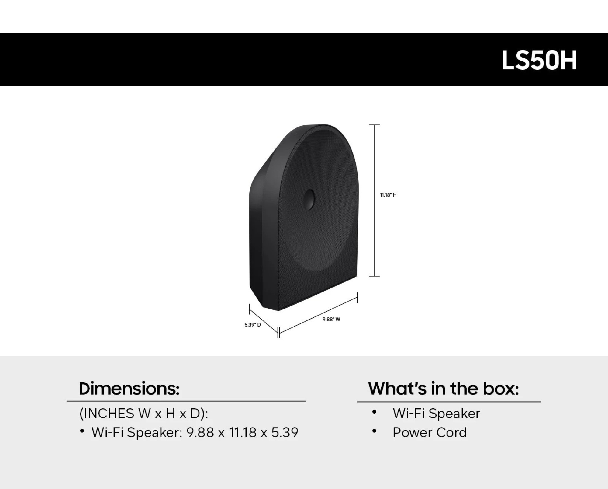 Samsung Music Studio 5 HW-LS50H 2.0ch WiFi-Bluetooth Wireless Speaker (2026) - Image 6