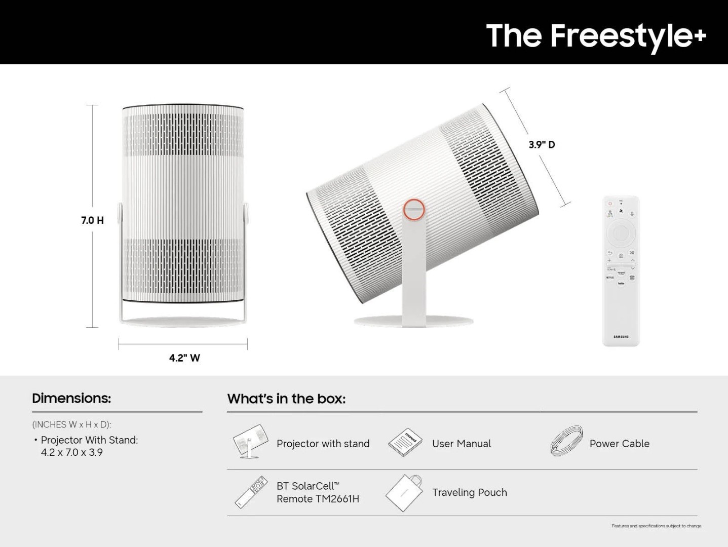 Samsung The Freestyle+ Full HD | Portable Projector | (2026) - Image 4